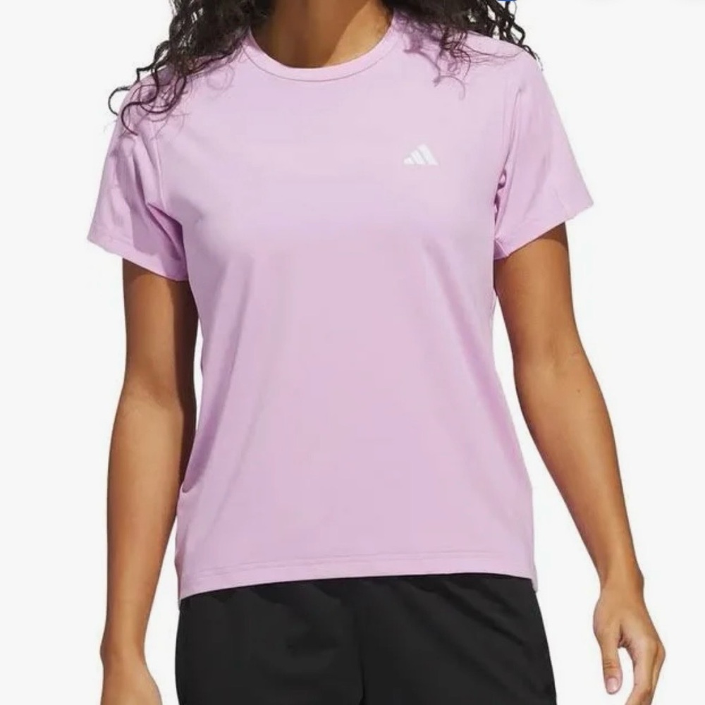 Adidas Women’s Active Tee Lilac Short Sleeve Performance Shirt Size Large NWT